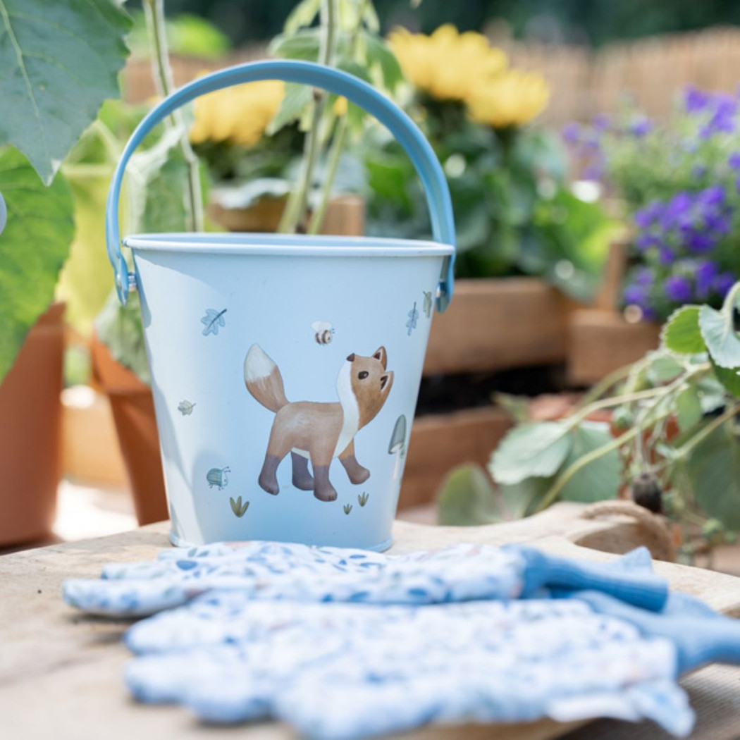 Niebieskie Wiaderko do Piasku Forest Friends - Little Dutch