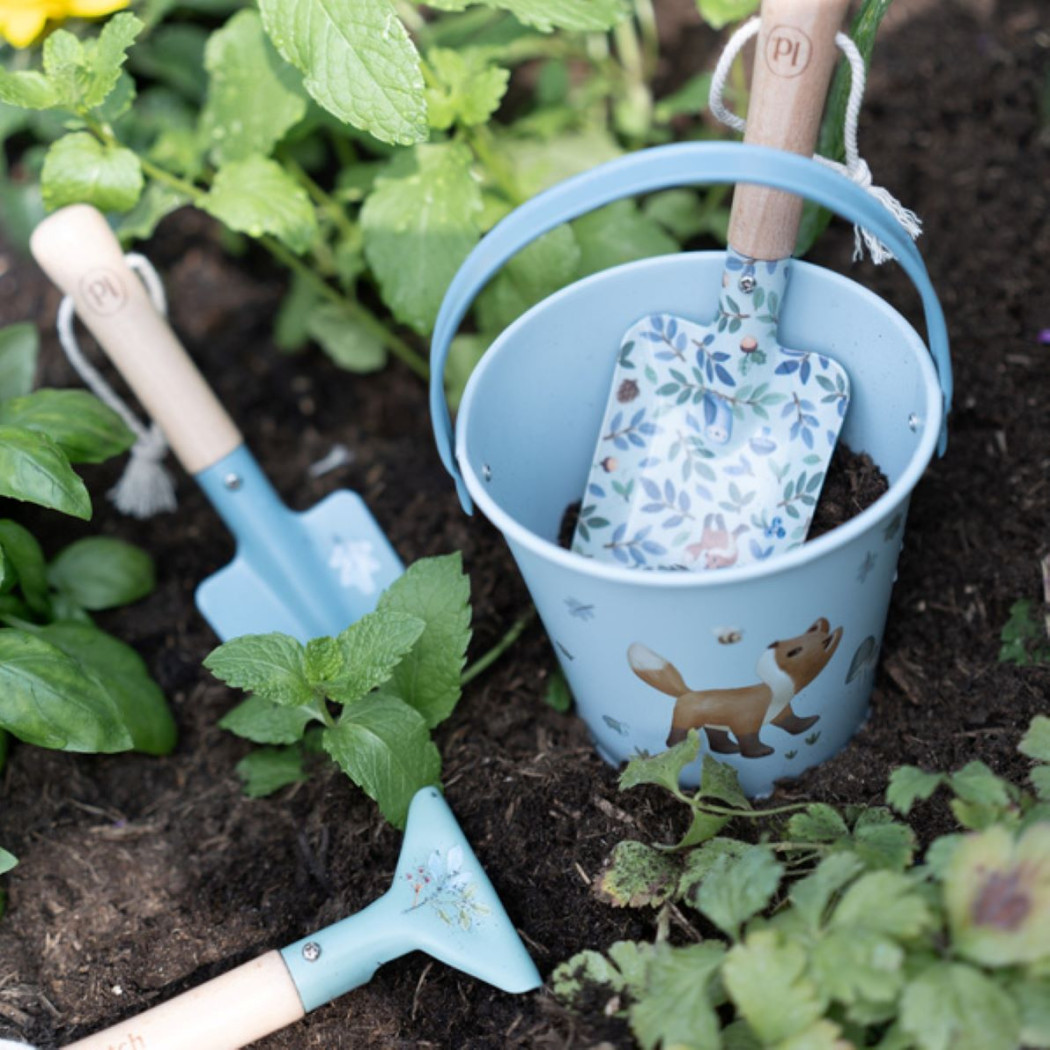 Niebieskie Wiaderko do Piasku Forest Friends - Little Dutch