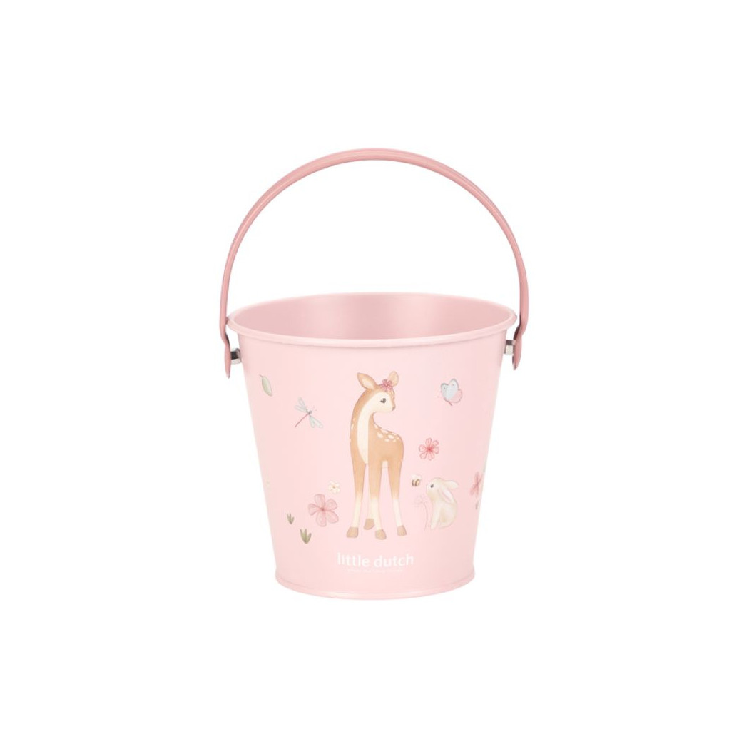 Różowe Wiaderko do Piasku Fairy Garden - Little Dutch
