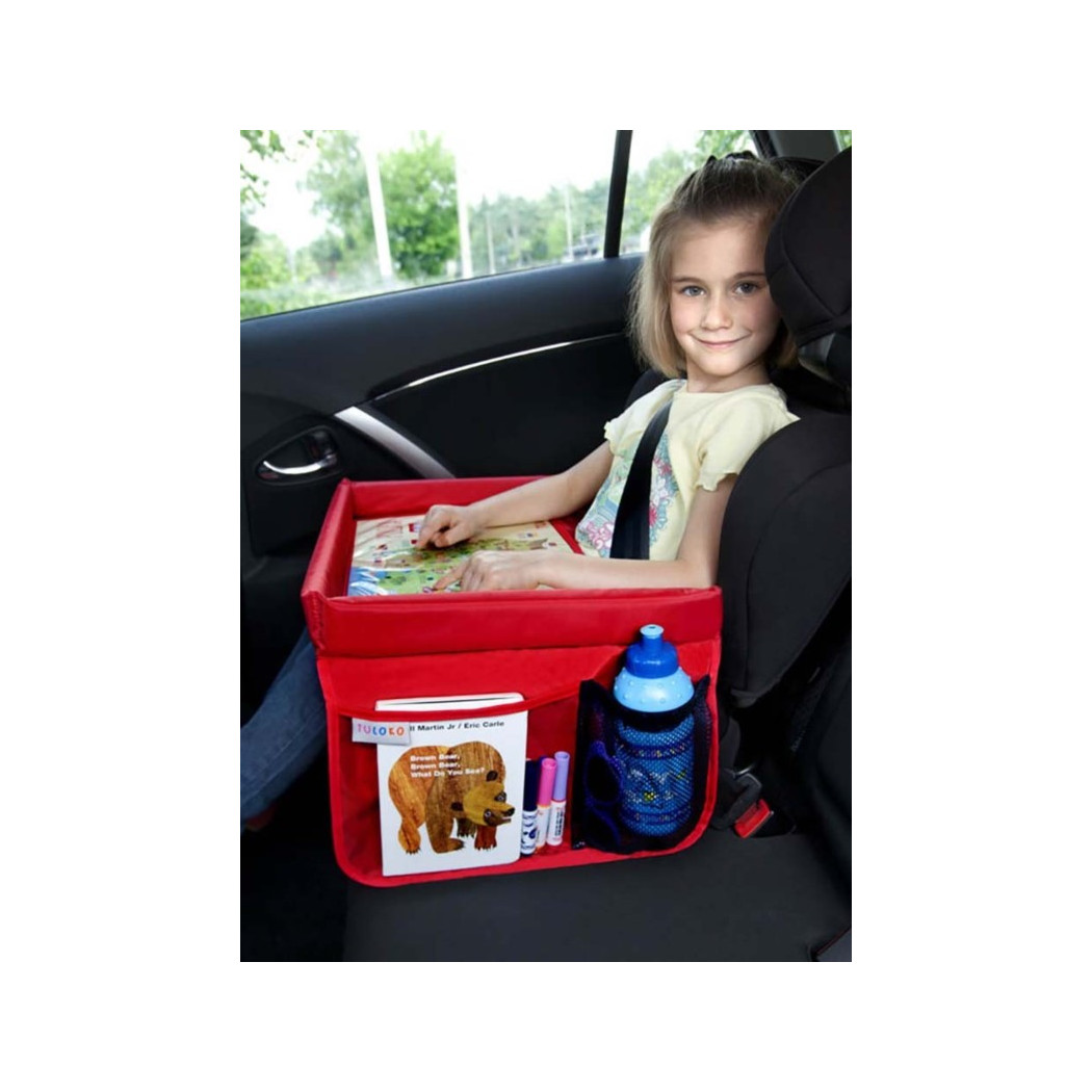 Bezpieczny stolik podróżnika Tuloko - czerwony