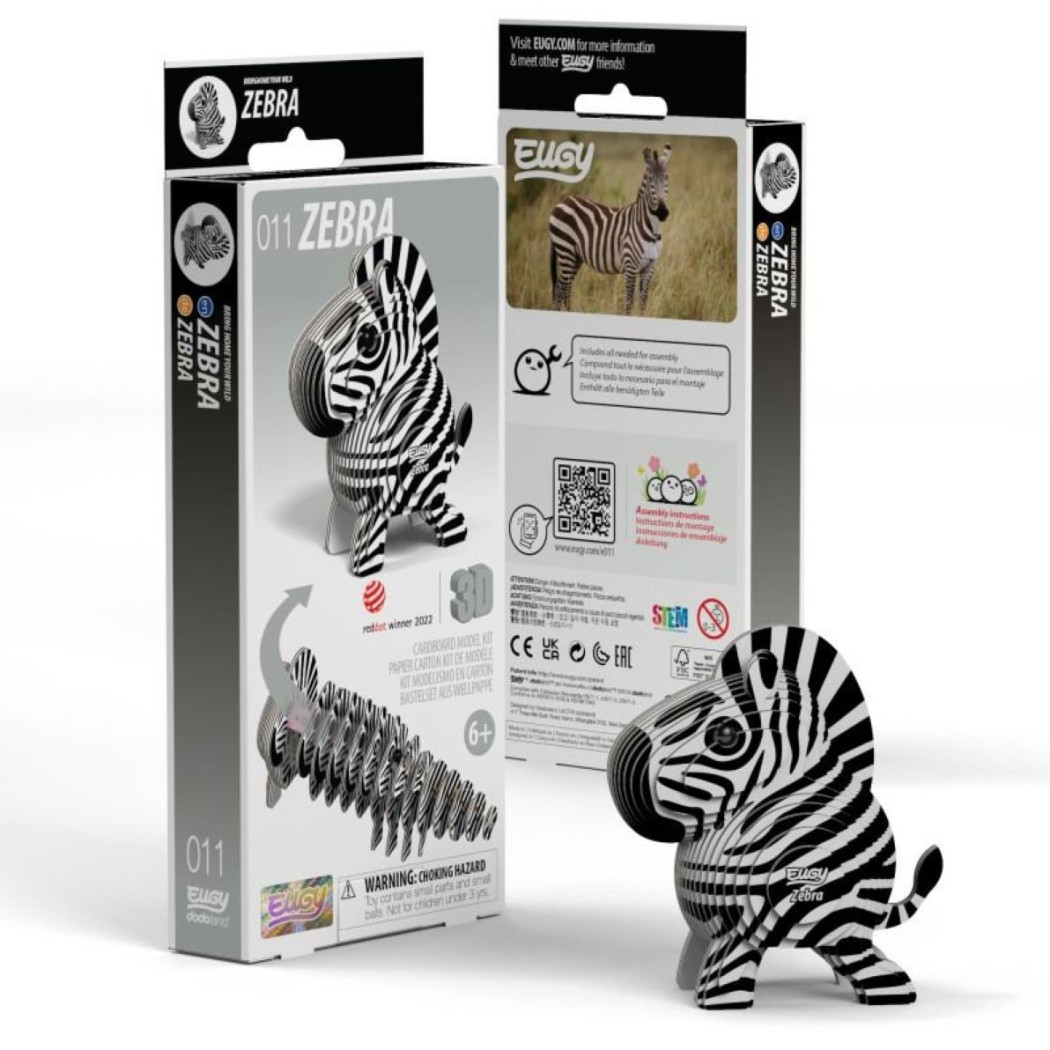 Zebra - Eko Układanka 3D - Eugy