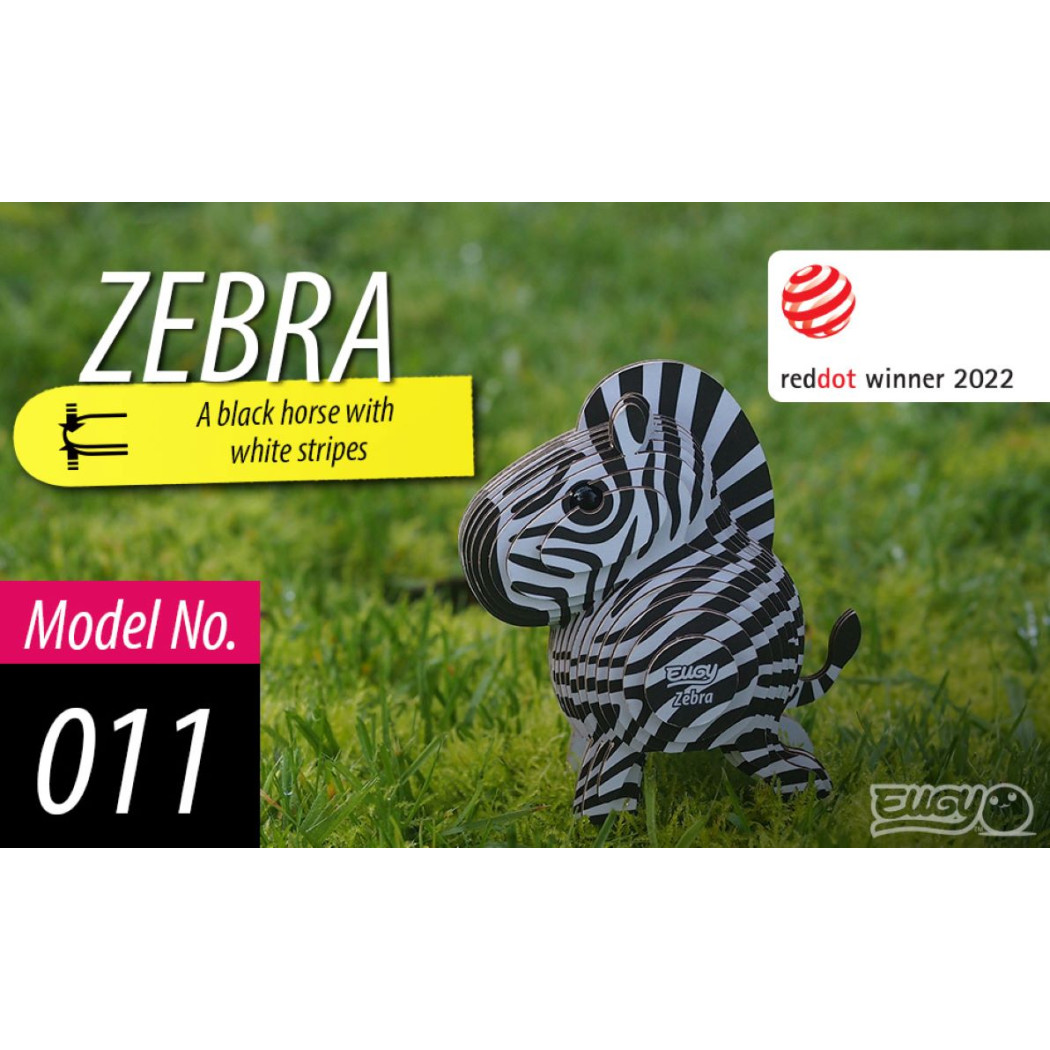 Zebra - Eko Układanka 3D - Eugy