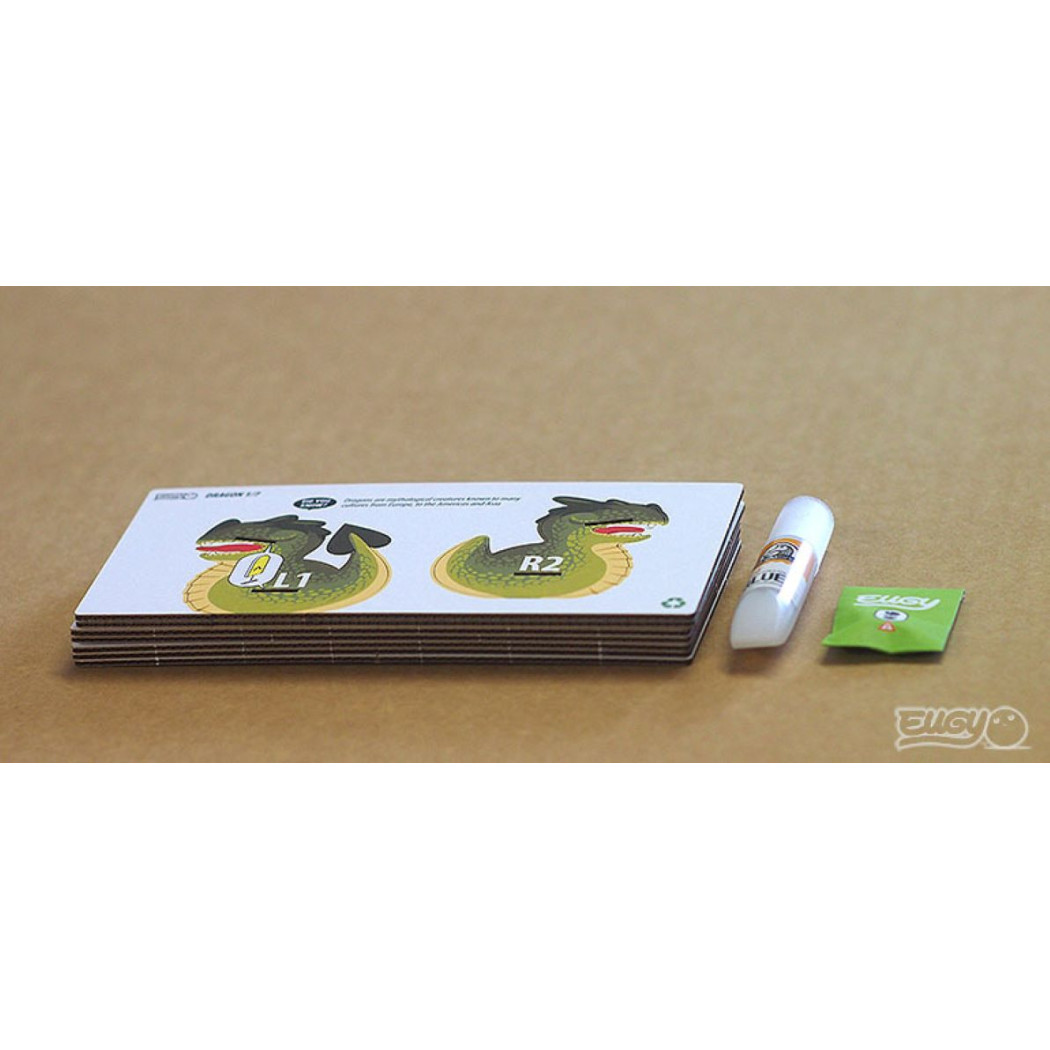 Zielony Smok - Eko Układanka 3D - Eugy