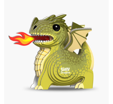 Zielony Smok - Eko Układanka 3D - Eugy