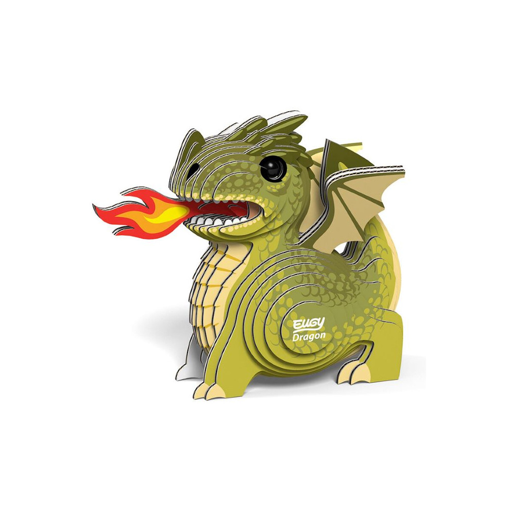 Zielony Smok - Eko Układanka 3D - Eugy