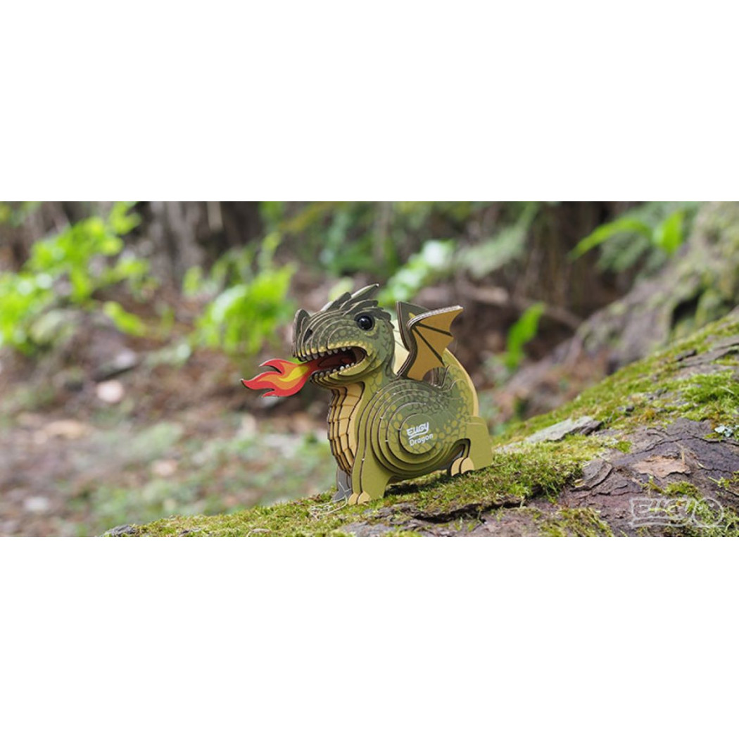 Zielony Smok - Eko Układanka 3D - Eugy