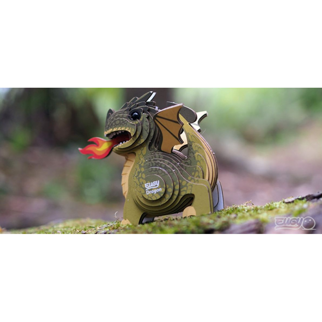 Zielony Smok - Eko Układanka 3D - Eugy