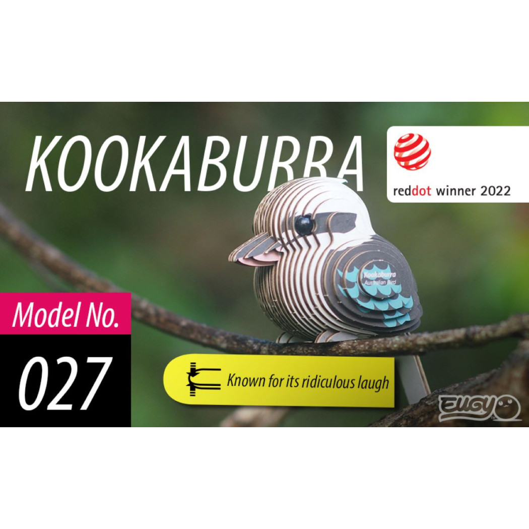 Kukabura Chichotliwa - Eko Układanka 3D - Eugy