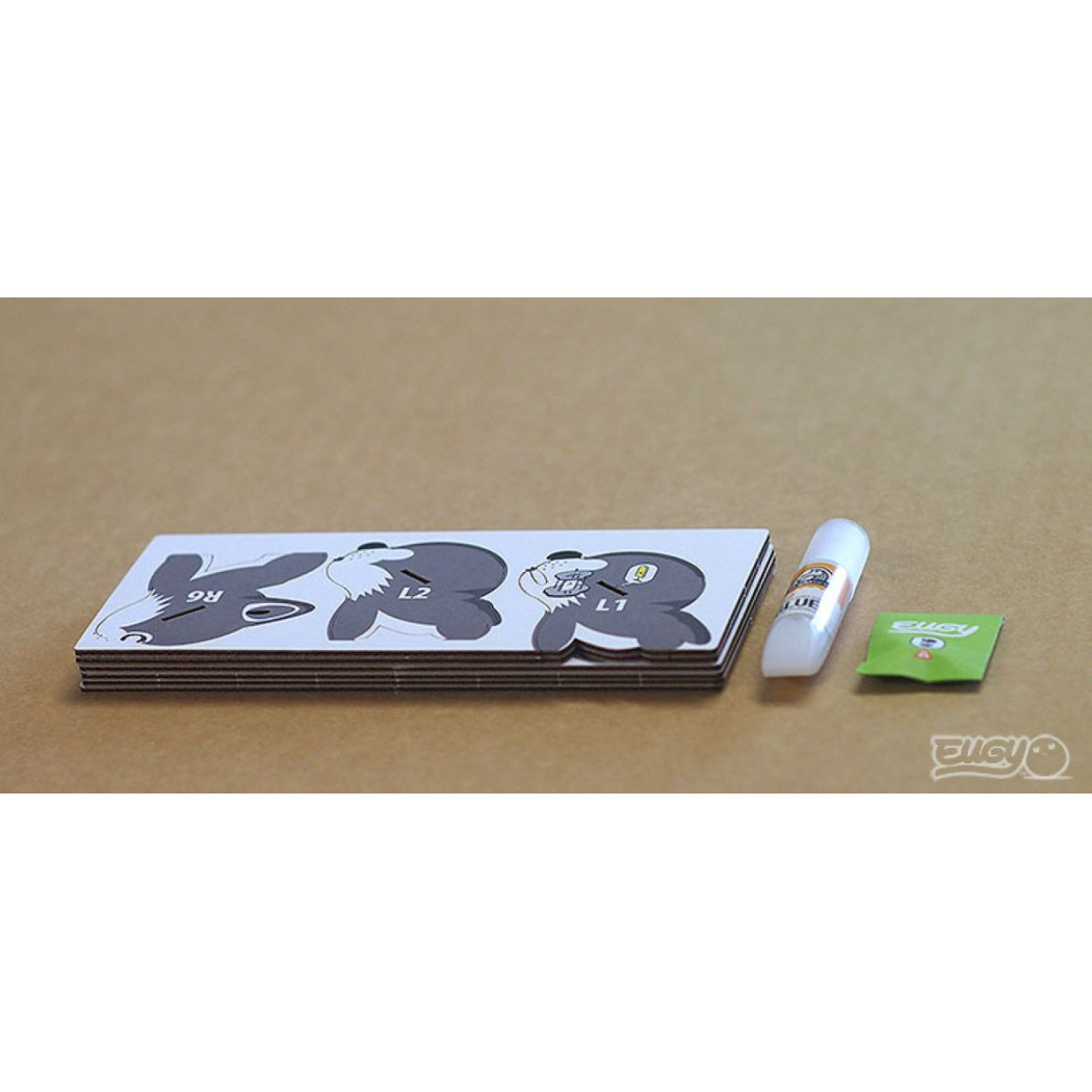 Wilk - Eko Układanka 3D - Eugy