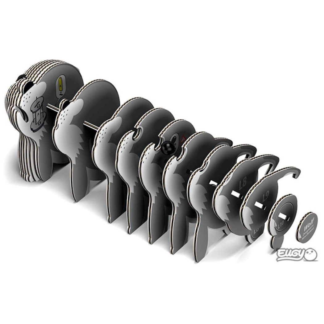 Wilk - Eko Układanka 3D - Eugy