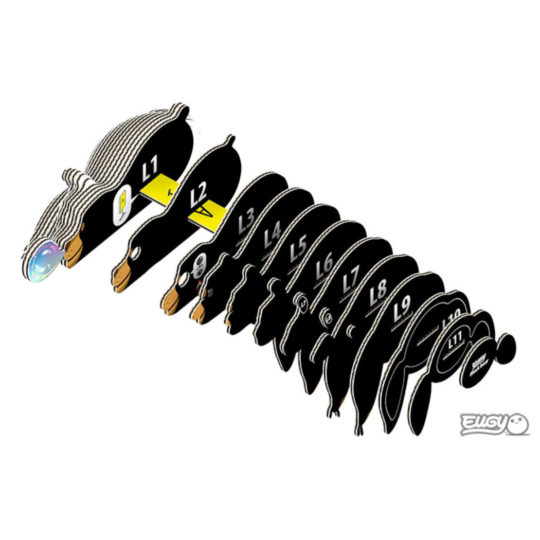 Niedźwiedź Brunatny - Eko Układanka 3D - Eugy