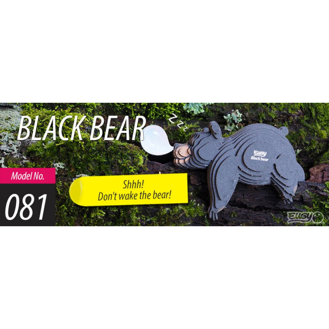 Niedźwiedź Brunatny - Eko Układanka 3D - Eugy