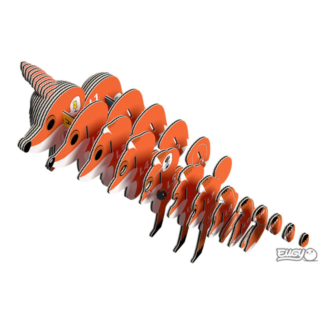 Lis - Eko Układanka 3D - Eugy