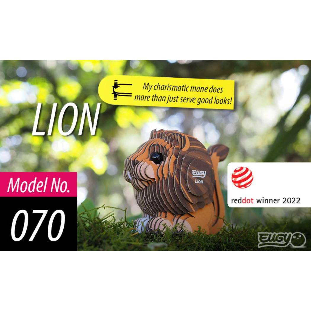 Lew - Eko Układanka 3D - Eugy