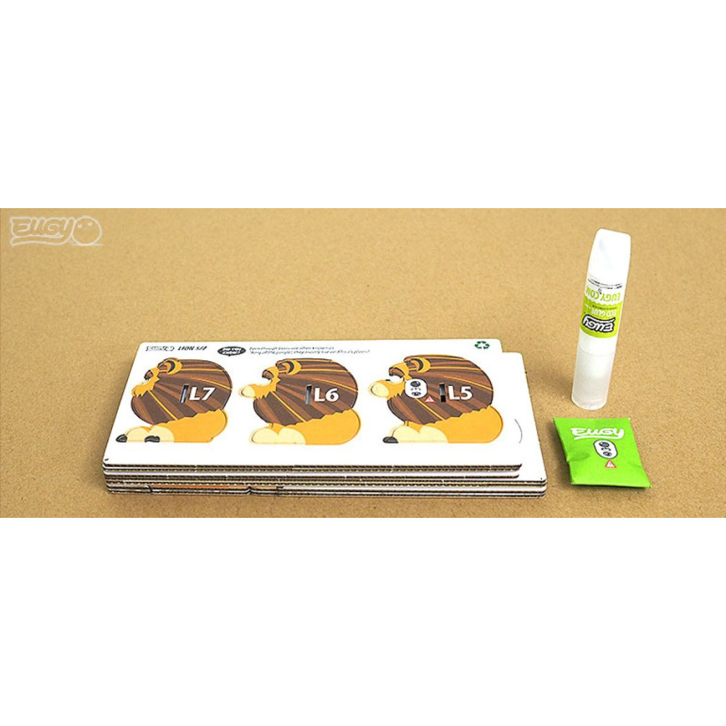 Lew - Eko Układanka 3D - Eugy