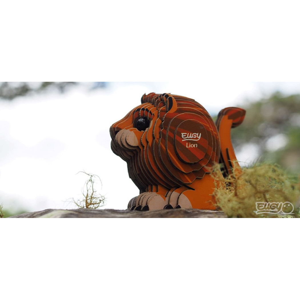 Lew - Eko Układanka 3D - Eugy