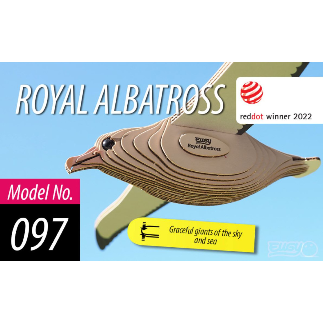 Albatros Królewski - Eko Układanka 3D - Eugy