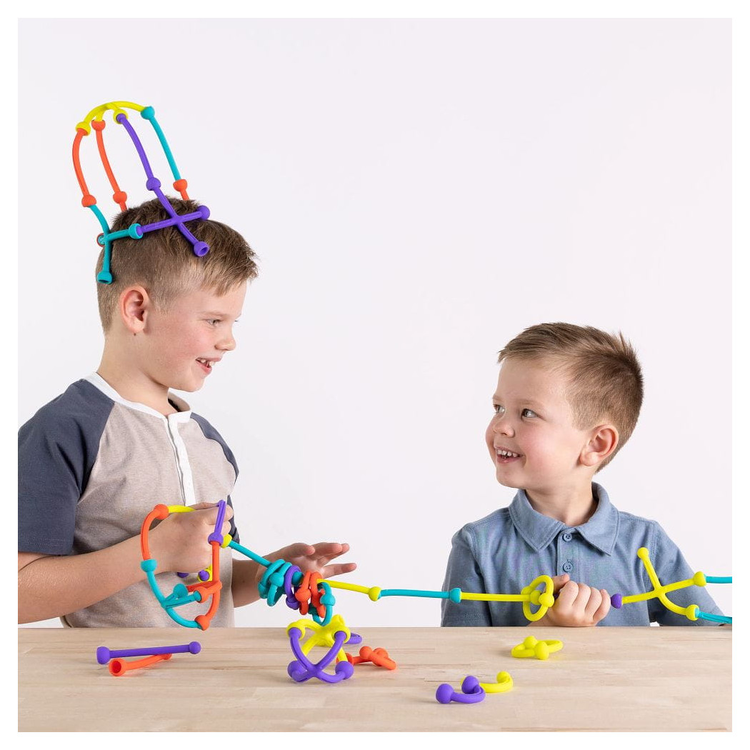 Plip Kit - Zestaw Silikonowych Klocków z Połączeniami Kulkowymi - Fat Brain Toys
