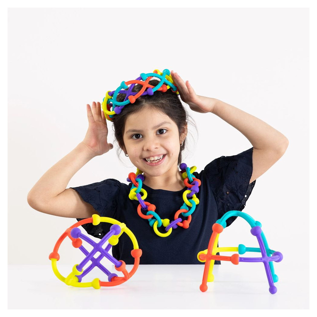 Plip Kit - Zestaw Silikonowych Klocków z Połączeniami Kulkowymi - Fat Brain Toys