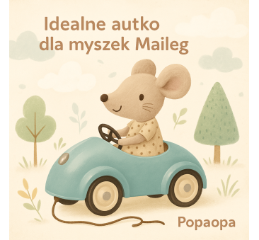 Autko dla Myszek - Jasny Niebieski - Mouse car - Maileg