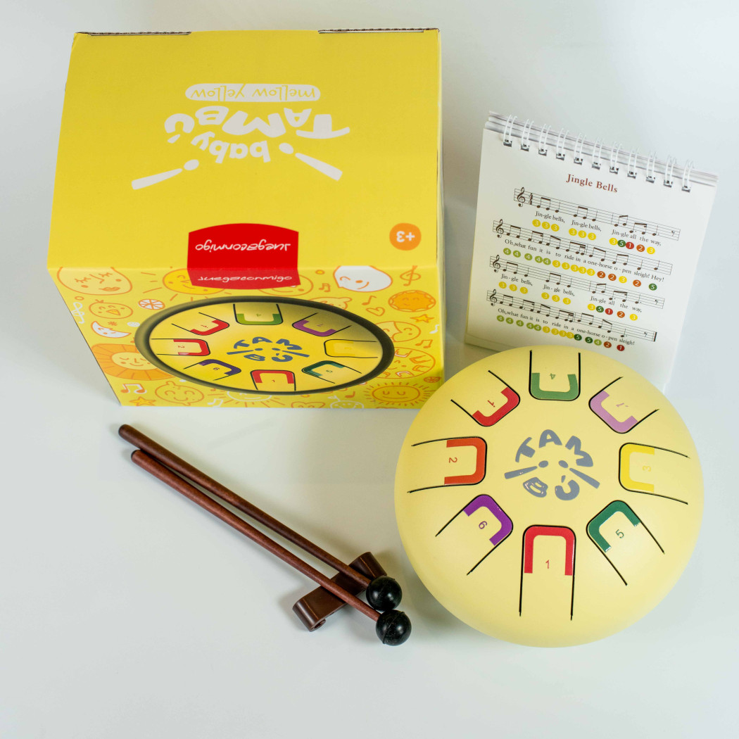 Żółty Baby Tambu - Stalowy Bębenek Językowy - Mellow Yellow - Juegaconmigo