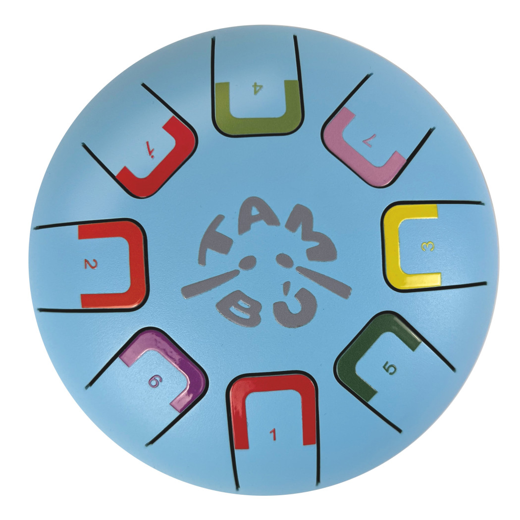 Niebieski Baby Tambu - Stalowy Bębenek Językowy - Sky Kite - Juegaconmigo