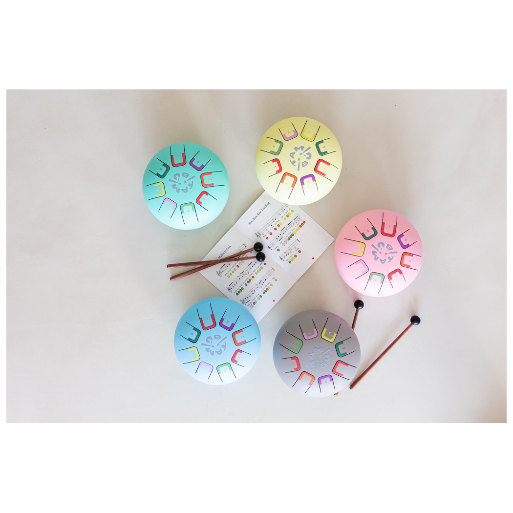 Niebieski Baby Tambu - Stalowy Bębenek Językowy - Sky Kite - Juegaconmigo