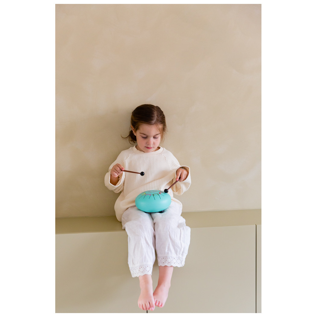 Niebieski Baby Tambu - Stalowy Bębenek Językowy - Sky Kite - Juegaconmigo