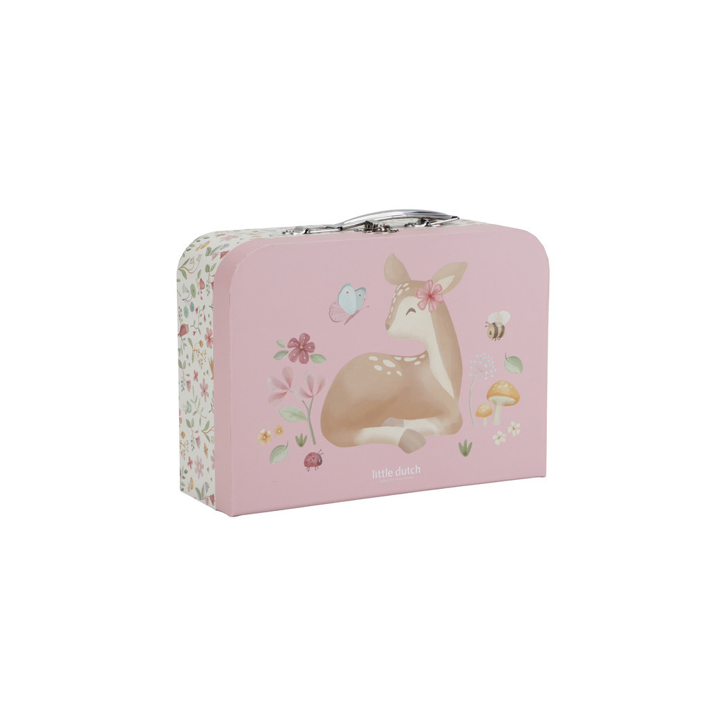 Różowy Zestaw 2 Walizeczek - Kuferki dla Dzieci - Fairy Garden - Little Dutch
