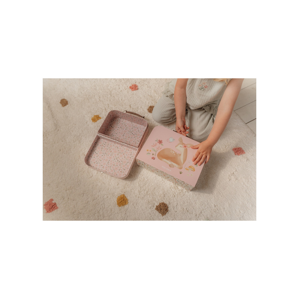 Różowy Zestaw 2 Walizeczek - Kuferki dla Dzieci - Fairy Garden - Little Dutch
