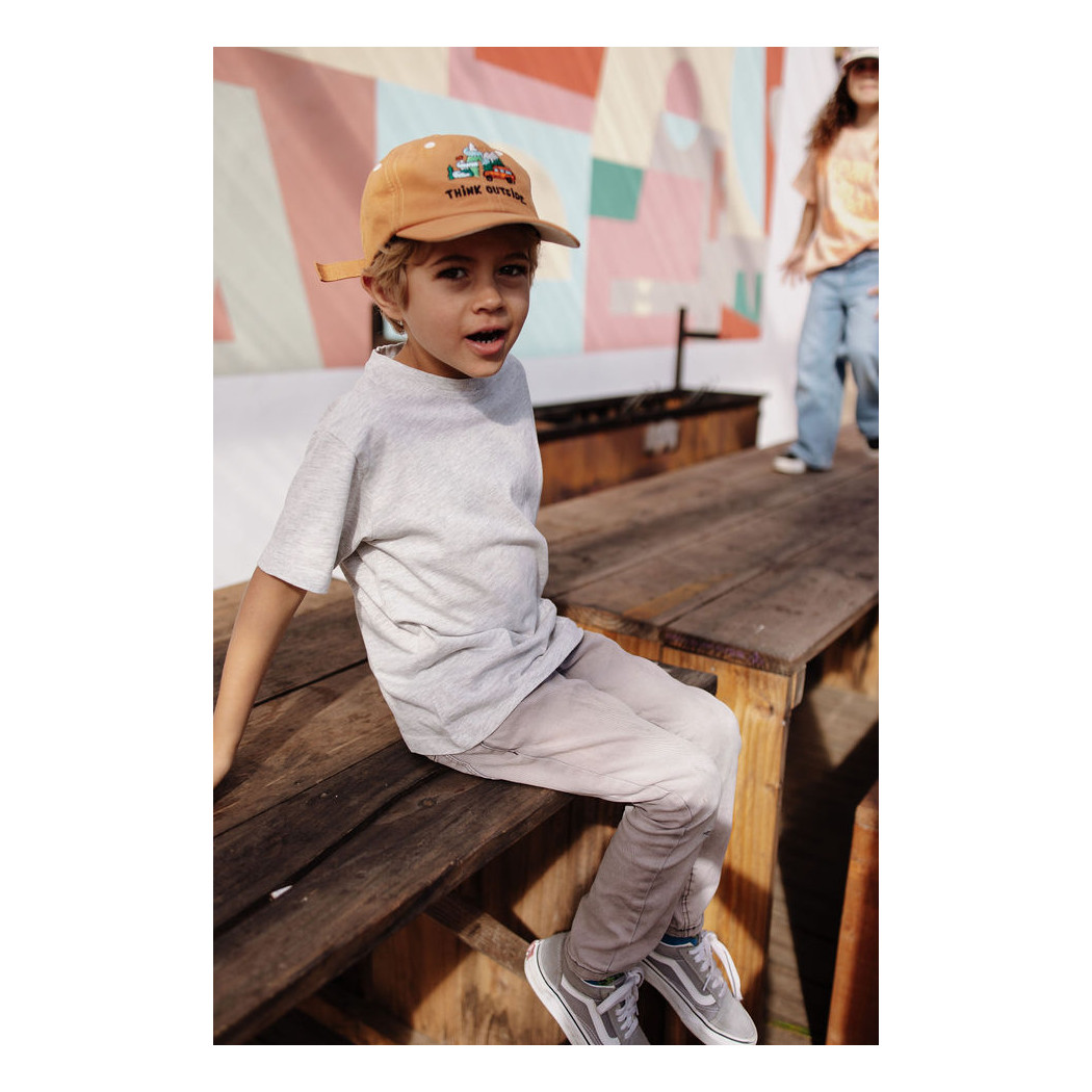 Lniana Czapka z Daszkiem 2-5 lat - Linen Outside - Hello Hossy