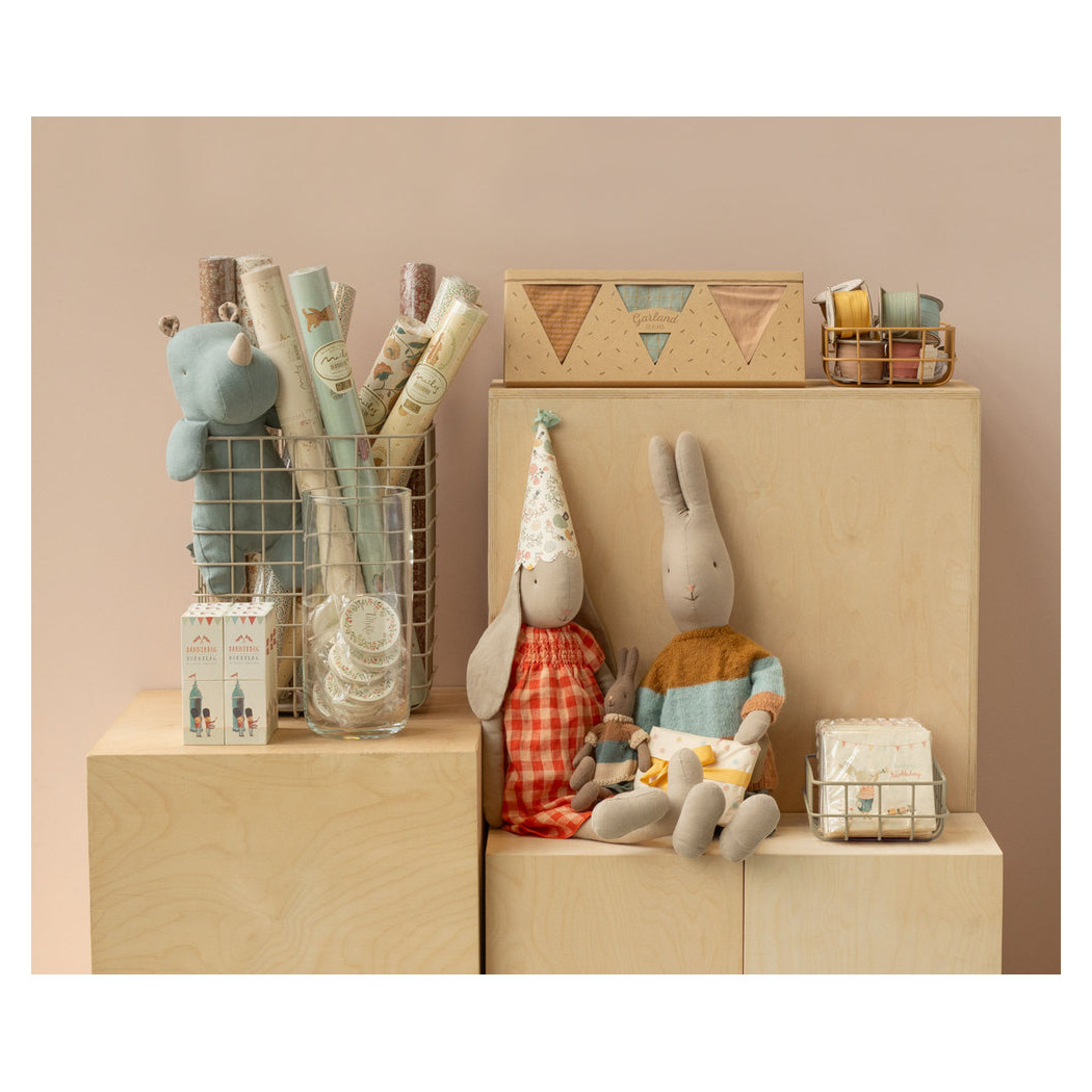 Zestaw Czterech Kolorowych Metalowych Koszyków - Maileg