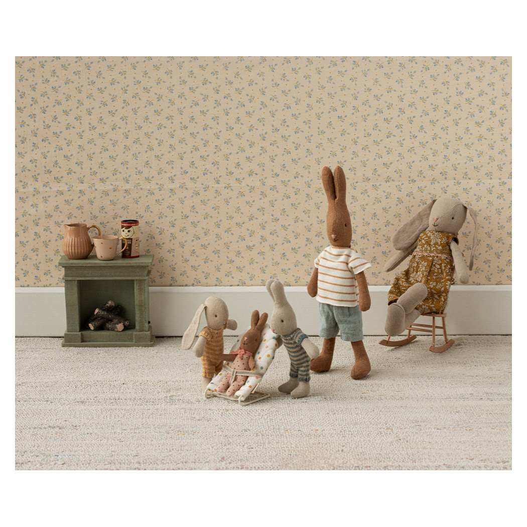 WYPRZEDAŻ Leżaczek w Kolorowe Kropki - Babysitter My - Akcesoria dla Myszek - Maileg