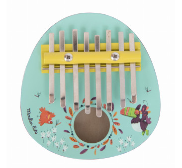 Zielona Drewniana Kalimba - Instrument dla Dzieci - Dans La Jungle - Moulin Roty