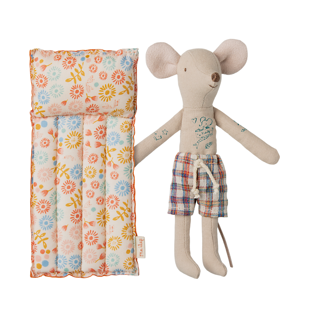 Myszka Tata Plażowicz z Materacem - Dad Mouse - Maileg