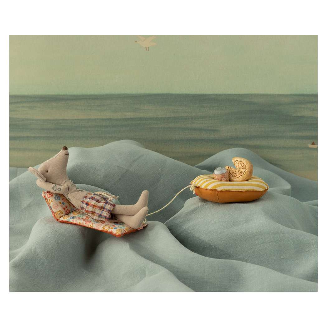 Myszka Tata Plażowicz z Materacem - Dad Mouse - Maileg