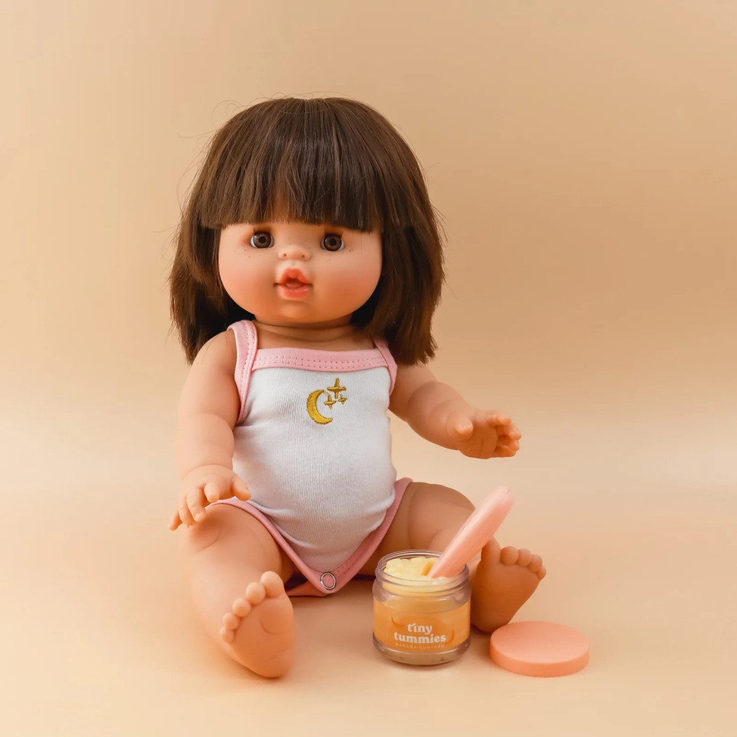 PROMOCJA Truskawkowy Słoiczek z Łyżeczką - Zestaw Do Pielęgnacji Lalek - Tiny Harlow
