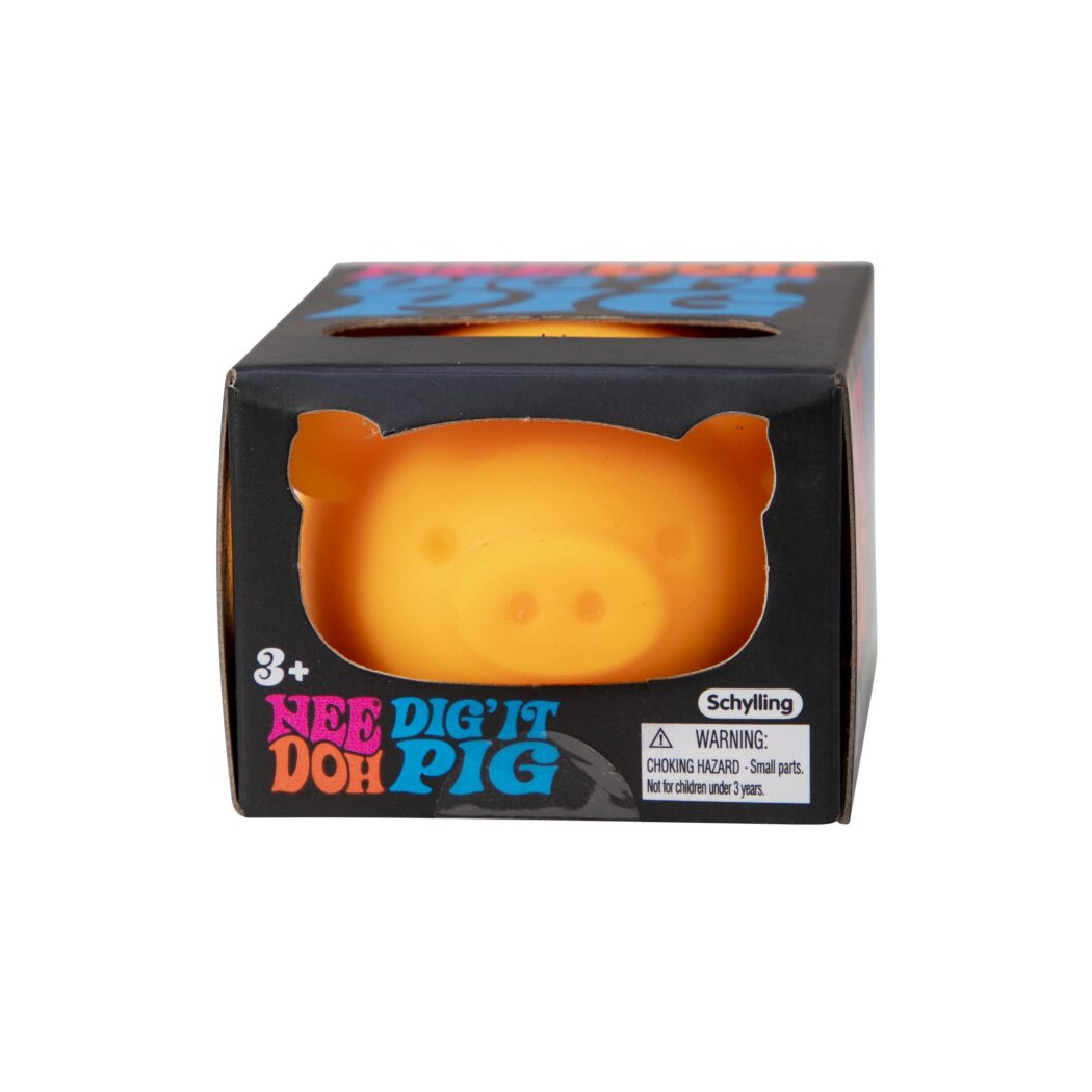 Pomarańczowa Zajawkowa Świnka - Dig' it Pig - Zabawka Sensoryczna - Gniotek Antystresowy - NeeDoh