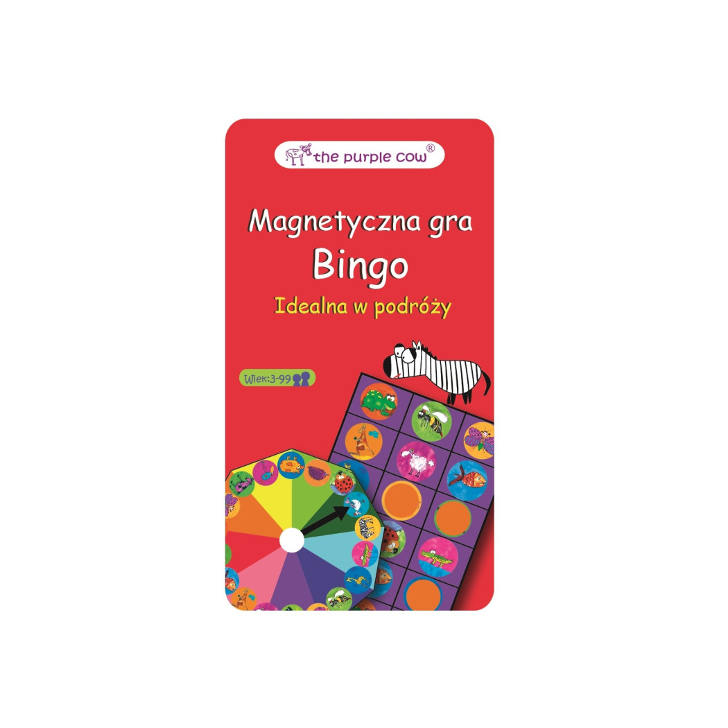 Bingo - Podróżna gra magnetyczna The Purple Cow