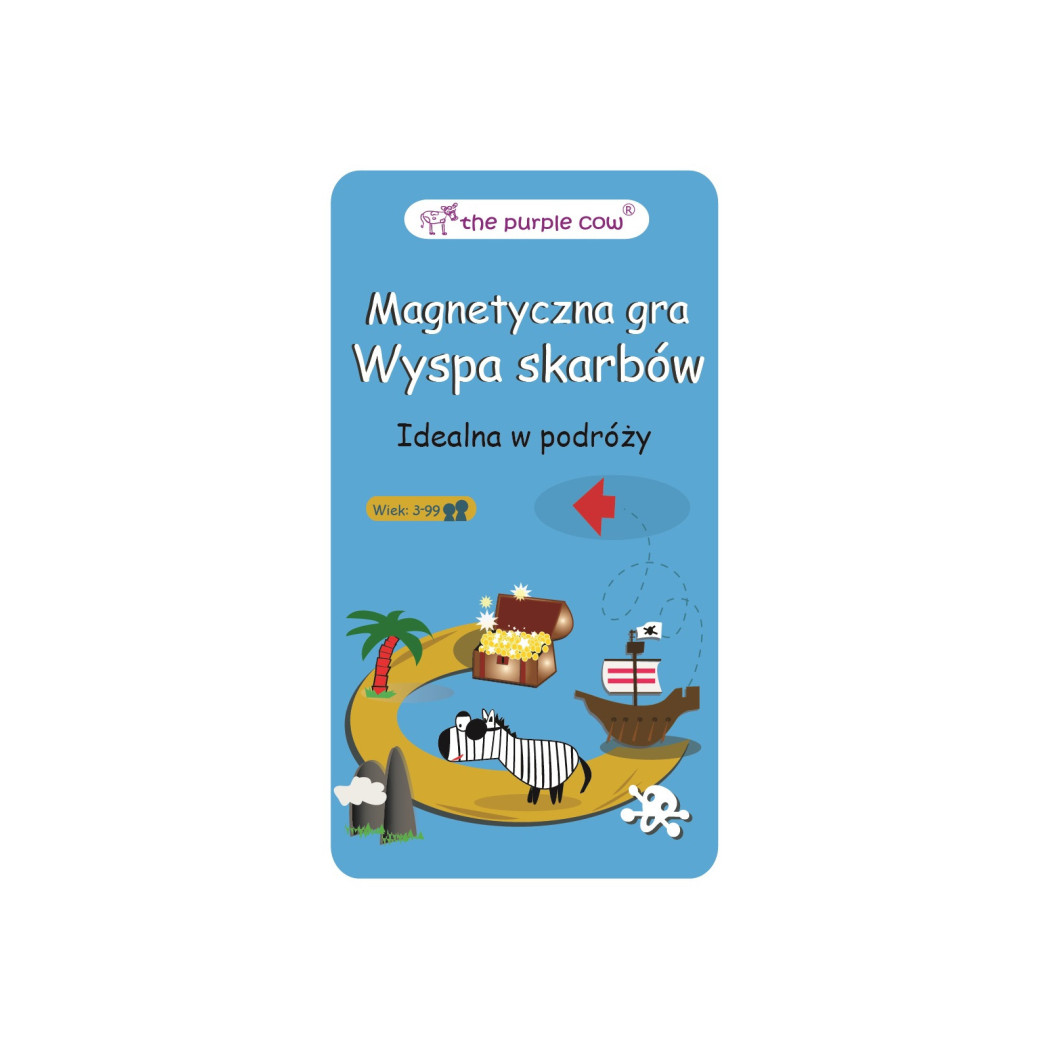 Wyspa Skarbów - Podróżna gra magnetyczna The Purple Cow