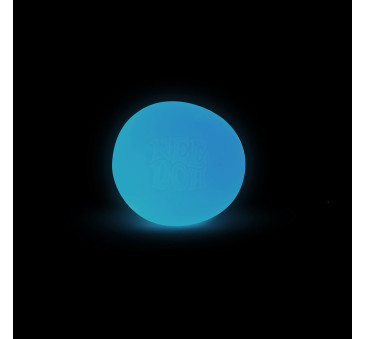 Niebieska Piłka Świecąca w Ciemności - Zabawka Fluorescencyjna - Gniotek Antystresowy - NeeDoh