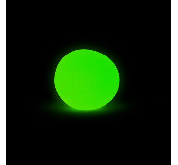 Zielona Piłka Świecąca w Ciemności - Zabawka Fluorescencyjna - Gniotek Antystresowy - NeeDoh
