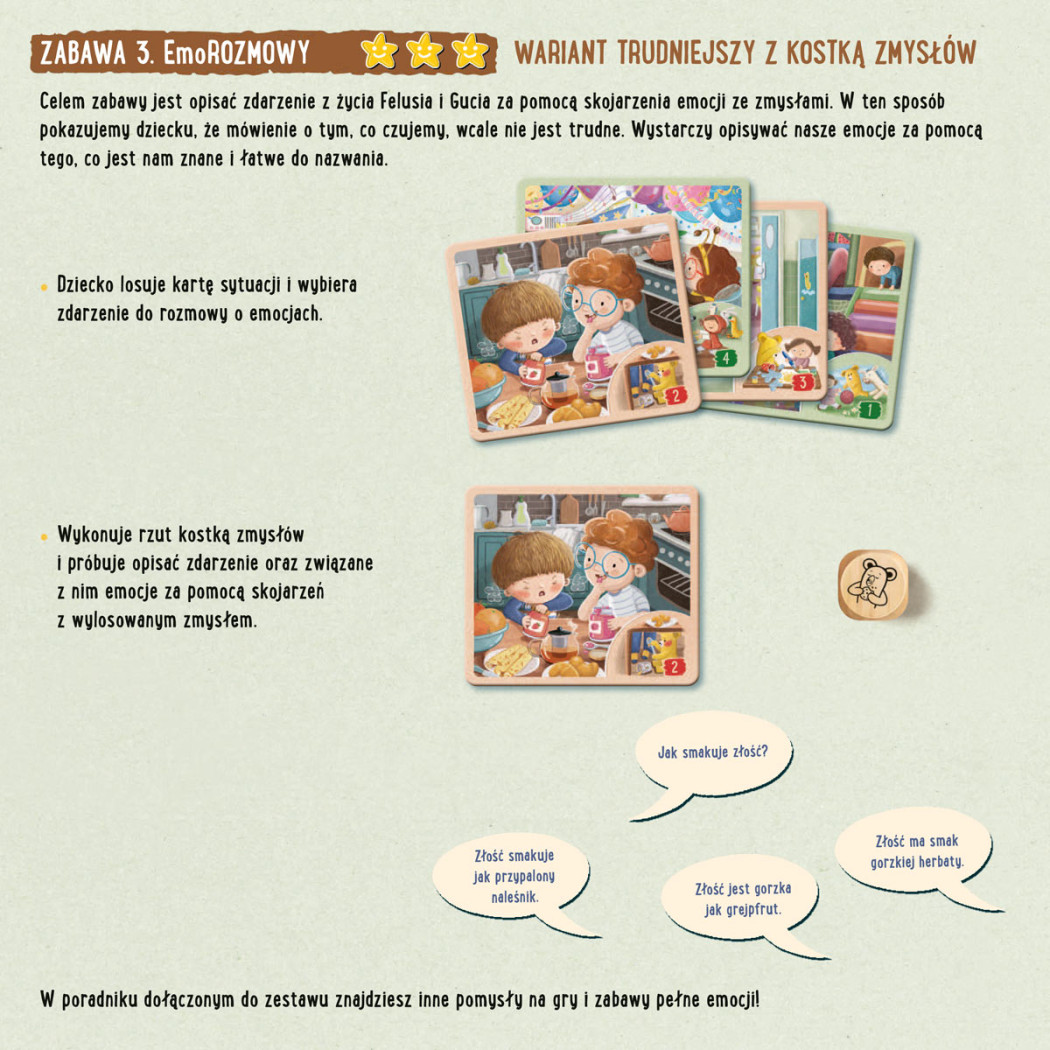 Feluś i Gucio grają w emocje - Rodzinna Gra Edukacyjna - Nasza Księgarnia