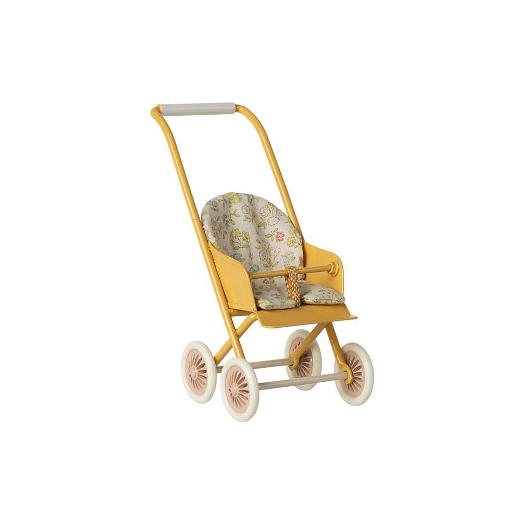 Żółty Wózek Spacerówka - Stroller Micro - dla Myszek i Króliczków - Maileg