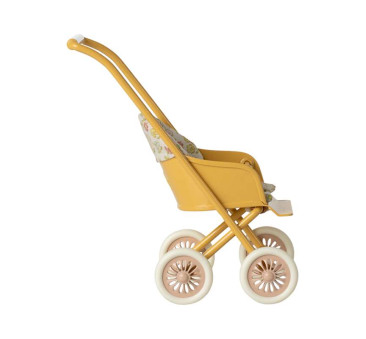 Żółty Wózek Spacerówka - Stroller Micro - dla Myszek i Króliczków - Maileg
