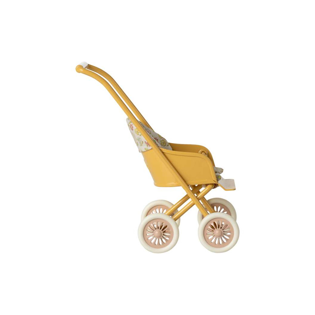 Żółty Wózek Spacerówka - Stroller Micro - dla Myszek i Króliczków - Maileg