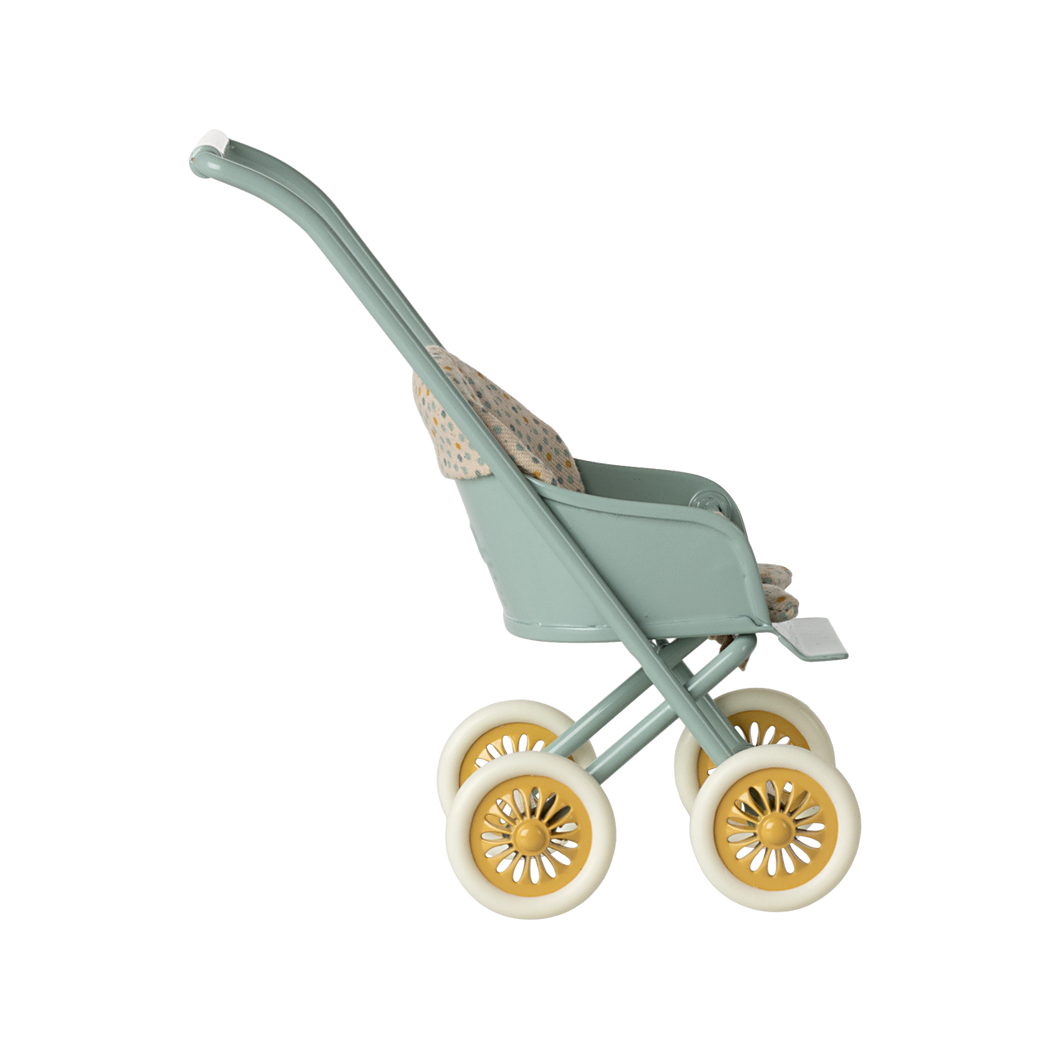 Miętowy Wózek Spacerówka - Stroller Micro - dla Myszek i Króliczków - Maileg