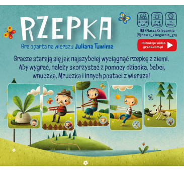 Rzepka - Prosta Karciana Gra Rodzinna i Towarzyska - Nasza Księgarnia