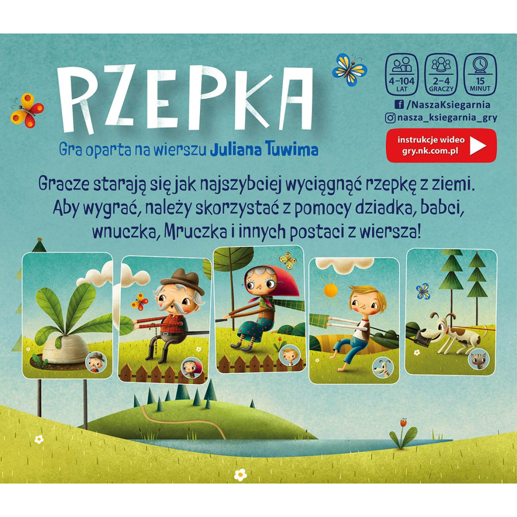 Rzepka - Prosta Karciana Gra Rodzinna i Towarzyska - Nasza Księgarnia