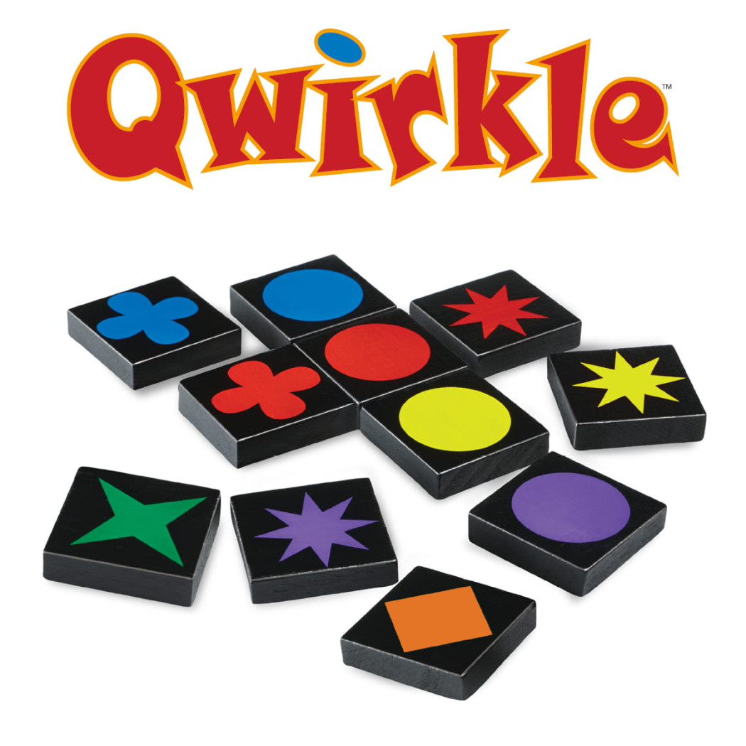 Qwirkle - Drewniana Gra Rodzinna i Towarzyska - Układanie Kolorów i Kształtów typu Domino - Nasza Księgarnia